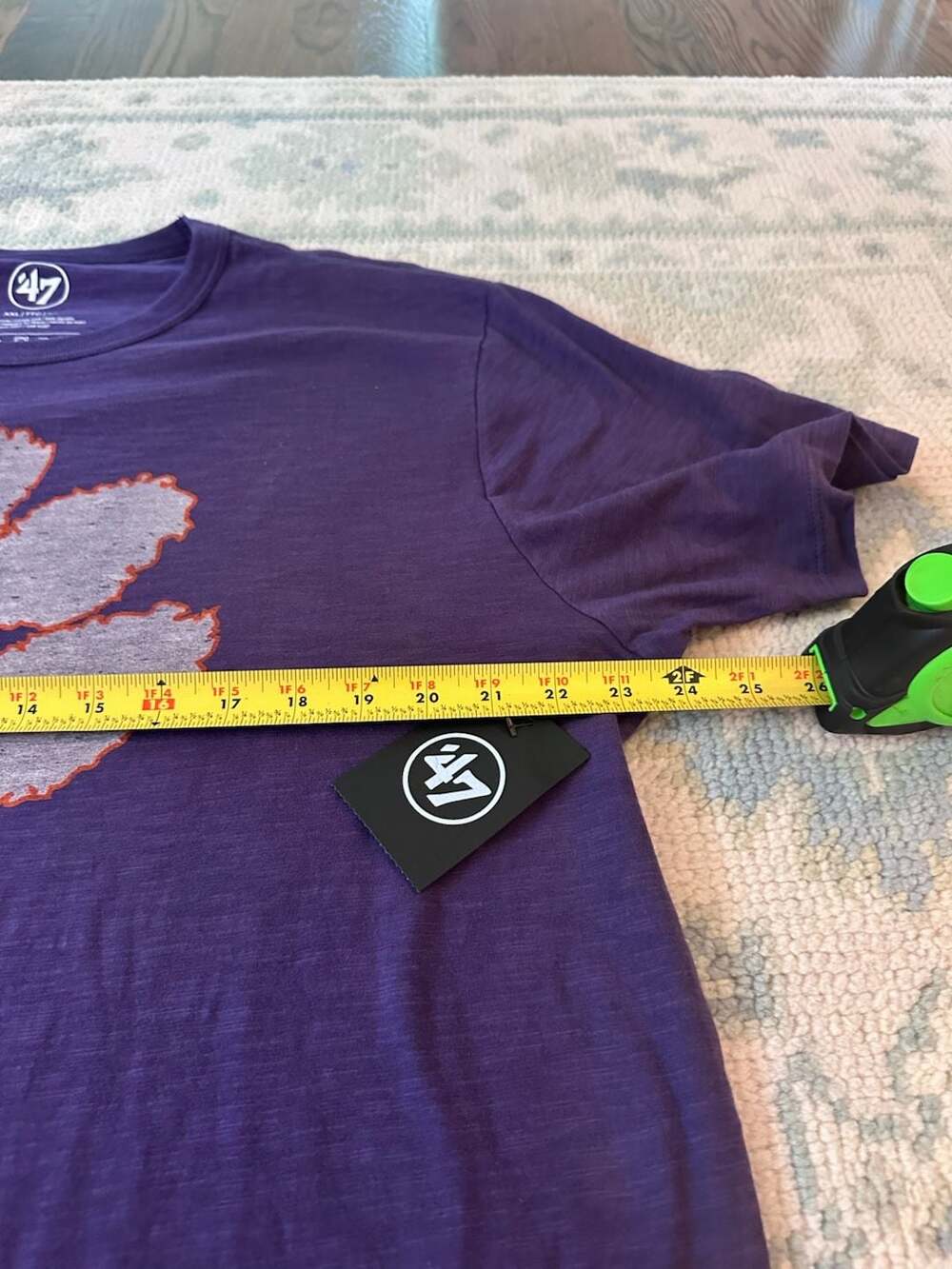 NWT Clemson Tigers 47 Brand XXL ($46) Grit Scrum T-Shirt in Purple - Picture 7 of 7